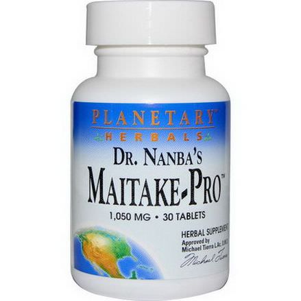 Planetary Herbals, Dr. Nanba's Maitake-Pro, 1,050mg, 30 Tablets