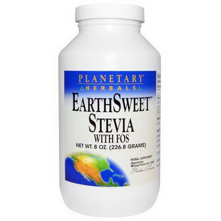 Planetary Herbals, EarthSweet Stevia, with FOS 226.8g