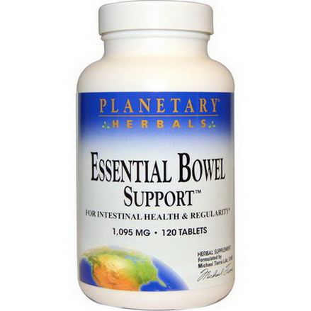 Planetary Herbals, Essential Bowel Support, 120 Tablets