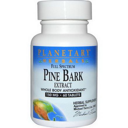Planetary Herbals, Full Spectrum, Pine Bark Extract, 150mg, 60 Tablets