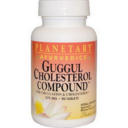 Planetary Herbals, Guggul Cholesterol Compound, 375mg, 90 Tablets