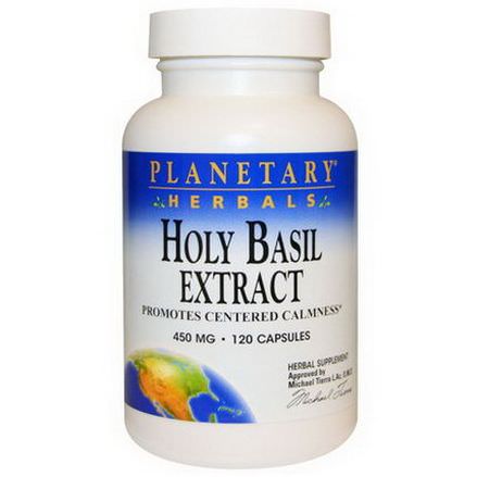 Planetary Herbals, Holy Basil Extract, 450mg, 120 Capsules
