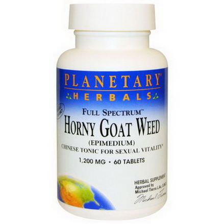 Planetary Herbals, Horny Goat Weed, Full Spectrum, 1,200mg, 60 Tablets