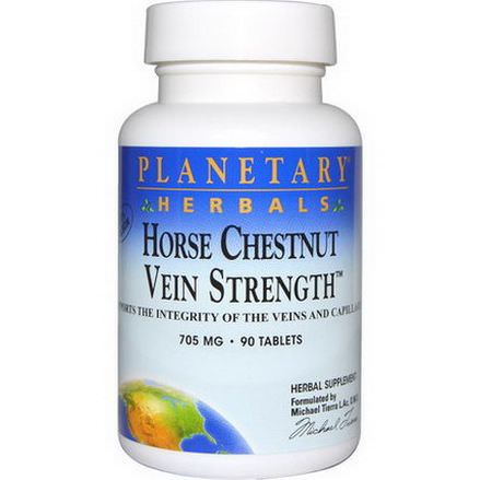 Planetary Herbals, Horse Chestnut, Vein Strength, 705mg, 90 Tablets