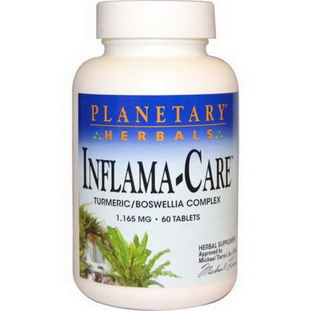 Planetary Herbals, Inflama-Care, 1,165mg, 60 Tablets