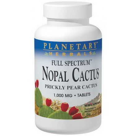 Planetary Herbals, Nopal Cactus, Full Spectrum, Prickly Pear Cactus, 1,000mg, 120 Tablets