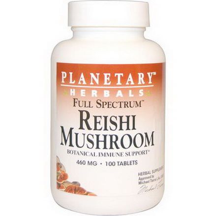 Planetary Herbals, Reishi Mushroom, Full Spectrum, 460mg, 100 Tablets