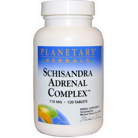 Planetary Herbals, Schisandra Adrenal Complex, 710mg, 120 Tablets