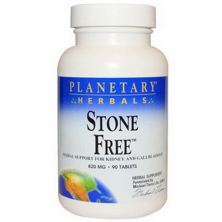 Planetary Herbals, Stone Free, 820mg, 90 Tablets