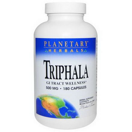 Planetary Herbals, Triphala, 500mg, 180 Capsules