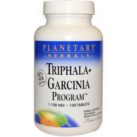 Planetary Herbals, Triphala-Garcinia Program, 1,158mg, 120 Tablets