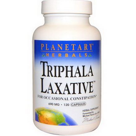 Planetary Herbals, Triphala Laxative, 690mg, 120 Capsules