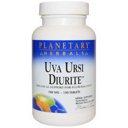 Planetary Herbals, Uva Ursi Diurite, 780mg, 150 Tablets