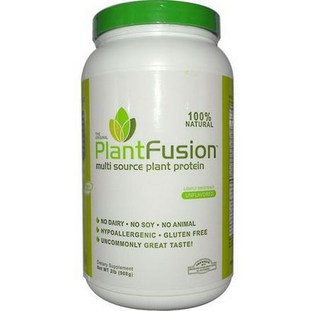 PlantFusion, Multi Source Plant Protein, Powder, Unflavored 908g