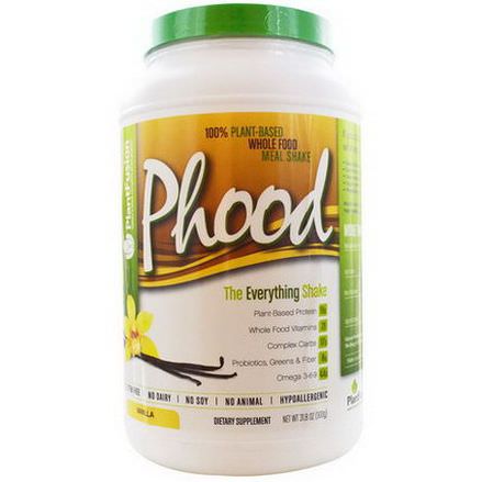 PlantFusion, Phood, 100% Plant-Based Whole Food Meal Shake, Vanilla 900g