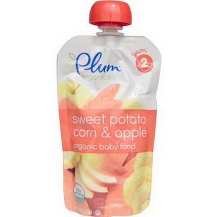 Plum Organics, Baby Food, Stage 2, Sweet Potato Corn&Apple 113g