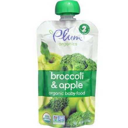 Plum Organics, Organic Baby Food, Broccoli&Apple 113g