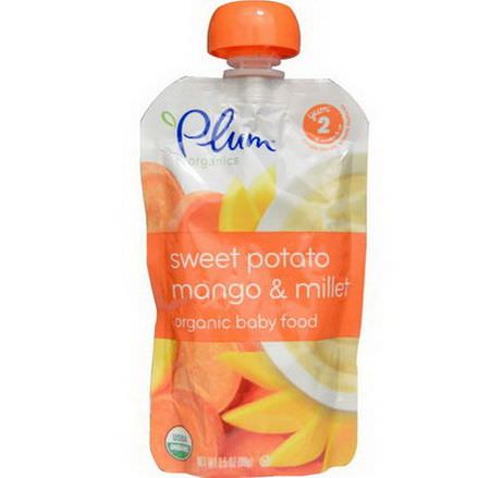 Plum Organics, Organic Baby Food, Stage 2, Sweet Potato Mango&Millet 99g