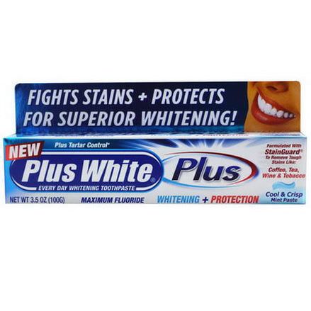 Plus White, Plus, Whitening Protection, Cool&Crisp Mint Paste 100g