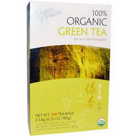 Prince of Peace, 100% Organic Green Tea, 100 Tea Bags, 1.8g Each