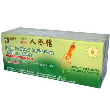 Prince of Peace, Red Panax Ginseng Extractum, Ultra Strength, 30 Bottles 10 cc Each