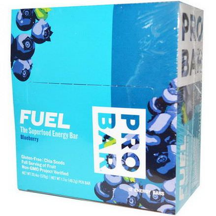 ProBar, Fuel, The Superfood Energy Bar, Blueberry, 12 Bars 48.2g Per Bar