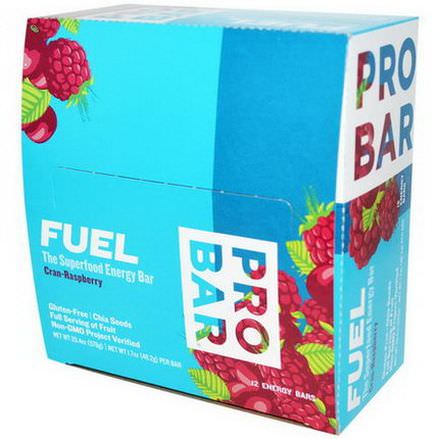 ProBar, Fuel, The Superfood Energy Bar, Cran-Raspberry, 12 Bars 48g Per Bar