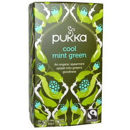 Pukka Herbs, Cool Mint Green Tea, 20 Sachets 30g