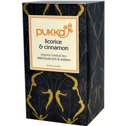 Pukka Herbs, Licorice and Cinnamon, 20 Tea Sachets 40g