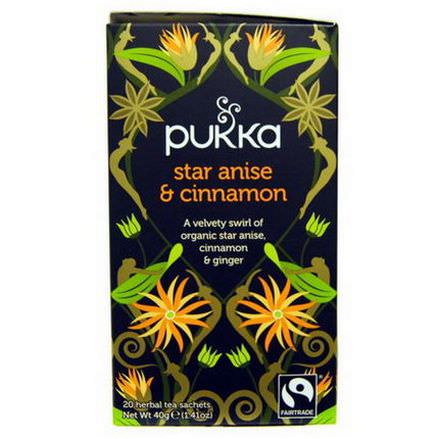 Pukka Herbs, Star Anise&Cinnamon Herbal Tea, 20 Tea Sachets 40g