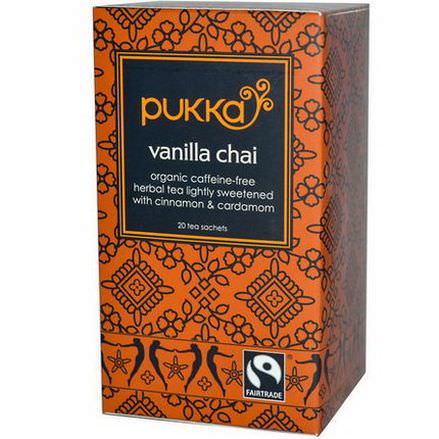 Pukka Herbs, Vanilla Chai, Caffeine Free, 20 Tea Sachets 40g