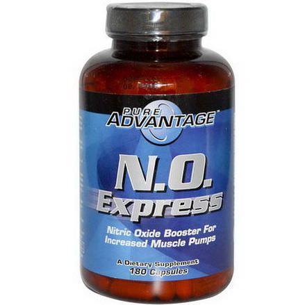 Pure Advantage, N.O. Express, Nitric Oxide Booster, 180 Capsules