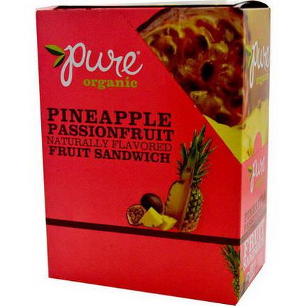 Pure Bar, Organic, Fruit Sandwich, Pineapple Passionfruit, 20 Bars 18g Each