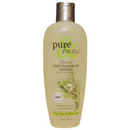 Pure&Basic, Natural Anti-Dandruff Shampoo, Tea Tree&Rosemary 350ml