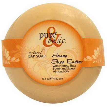 Pure&Basic, Natural Bar Soap, Honey Shea Butter 180g