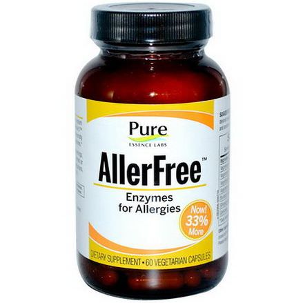 Pure Essence, AllerFree, Enzymes for Allergies, 60 Veggie Caps
