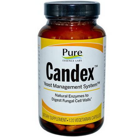 Pure Essence, Candex, Yeast Management System, 120 Veggie Caps
