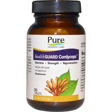 Pure Essence, HealthGuard Cordyceps, 30 Tablets