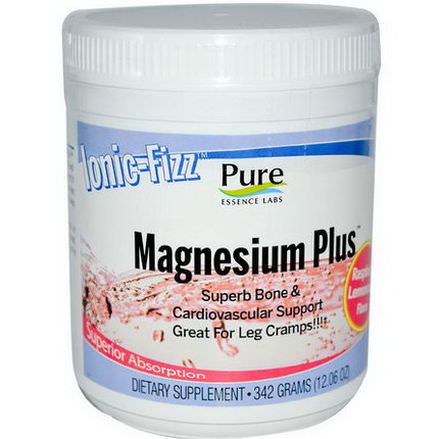 Pure Essence, Ionic-Fizz, Magnesium Plus, Raspberry Lemonade Flavor 342g