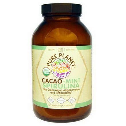 Pure Planet, Cacao-Mint Spirulina, 188g