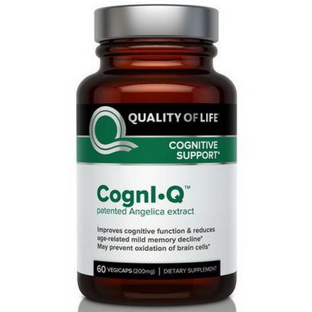 Quality of Life Labs, CognI-Q, Cognitive Support, 200mg, 60 Veggie Caps