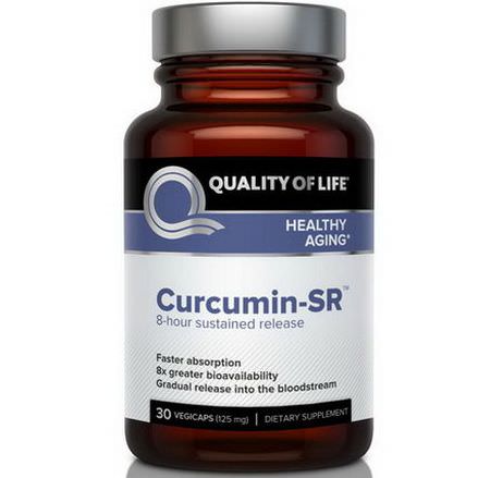 Quality of Life Labs, Curcumin-SR, Healthy Aging, 125mg, 30 Veggie Caps
