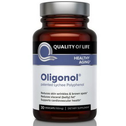 Quality of Life Labs, Oligonol, 100mg, 30 Veggie Caps