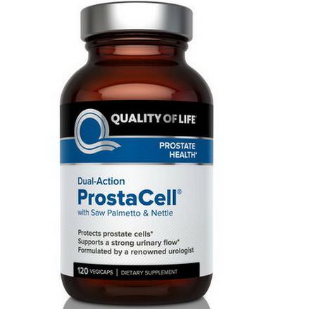 Quality of Life Labs, ProstaCell with Saw Palmetto&Nettle, Dual-Action, 120 Veggie Caps
