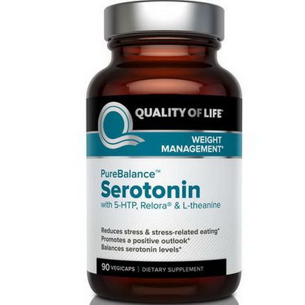 Quality of Life Labs, Pure Balance, Serotonin, 90 Veggie Caps