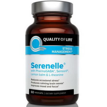 Quality of Life Labs, Serenelle, Stress Management, 60 Vegicaps