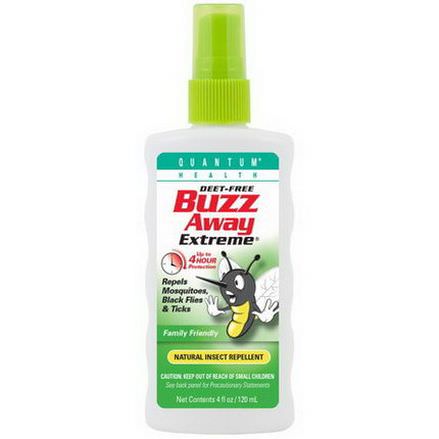 Quantum Health, Buzz Away Extreme, Natural Insect Repellent 120ml