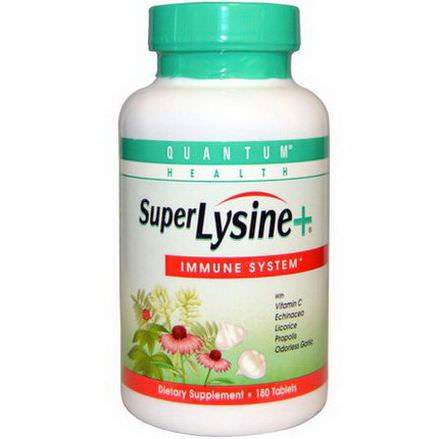 Quantum Health, Super Lysine+, Immune System, 180 Tablets