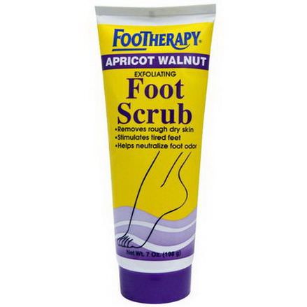 Queen Helene, FooTherapy, Exfoliating Foot Scrub, Apricot Walnut 198g