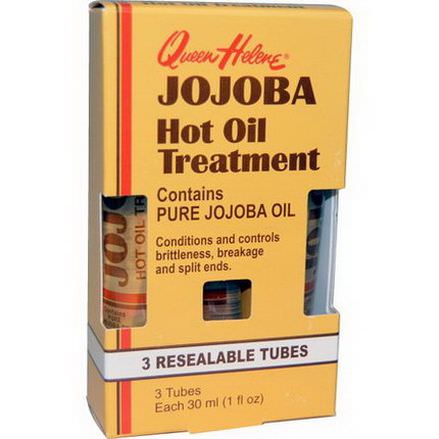 Queen Helene, Jojoba Hot Oil Treatment, 3 Resealable Tubes 30ml Each